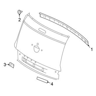 Chrysler OE - Trunk Lid - Exterior Trim (Convertible)