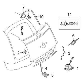 Chrysler OE - Trunk Lid - Lock & Hardware (Convertible)