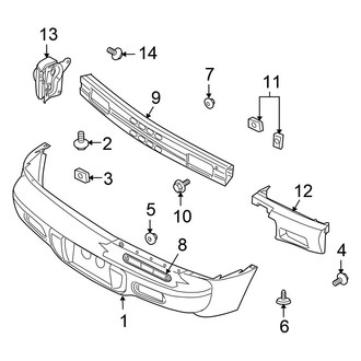 Chrysler OE - Rear Bumper - Bumper & Components (Convertible)