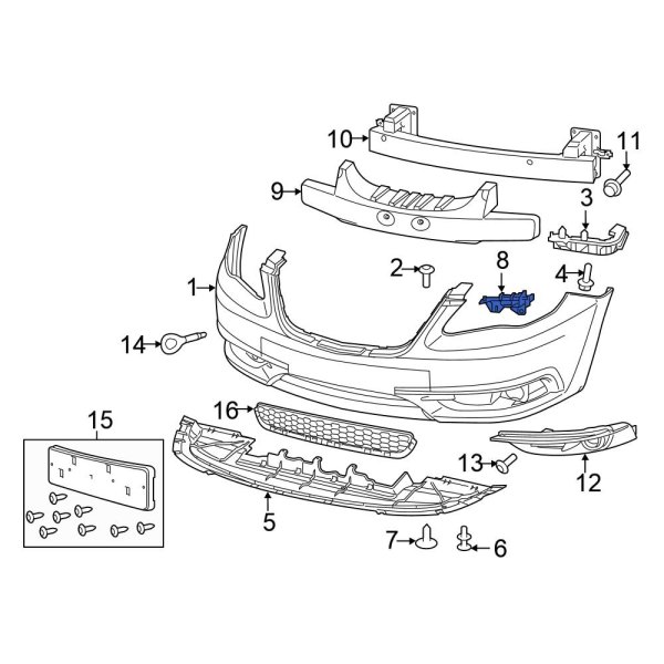 Radiator Support Splash Shield Bracket