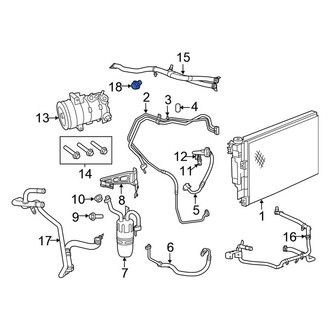 Chrysler OE - A/C Refrigerant Line Screw