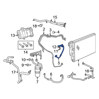 Chrysler OE - A/C Refrigerant Discharge Hose