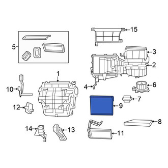 Chrysler OE - A/C Evaporator Core