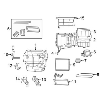 Chrysler OE - Air Conditioner & Heater - Evaporator & Heater Components