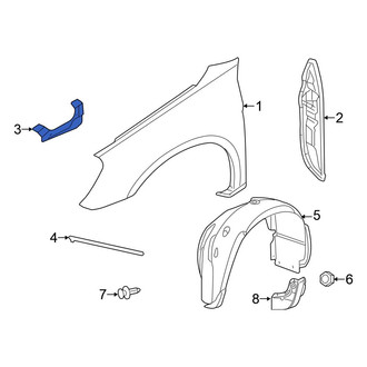 Chrysler OE - Left Fender Bracket