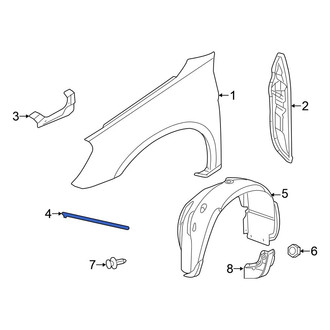 Chrysler OE - Left Fender Bracket