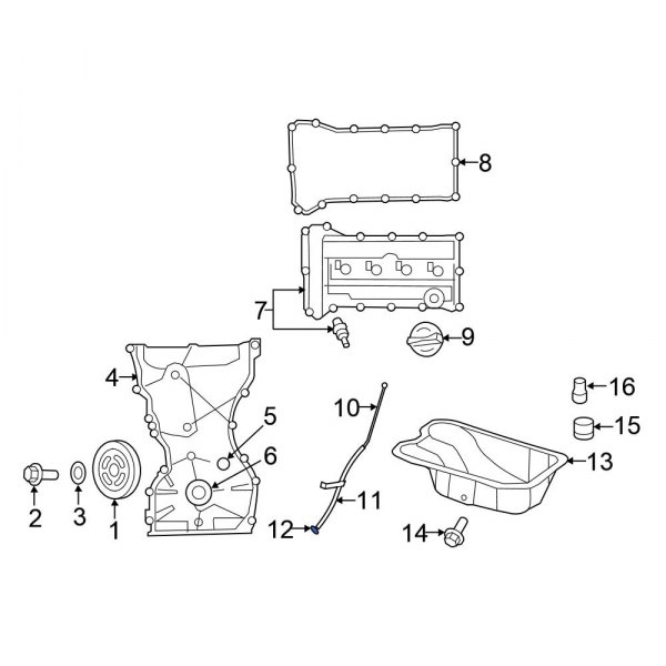 Engine Oil Dipstick Tube O-Ring