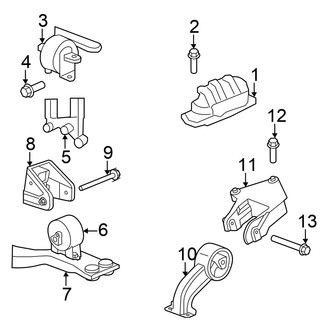 Chrysler OE - Engine / Transaxle - Engine & Transmission Mounting (Flex)