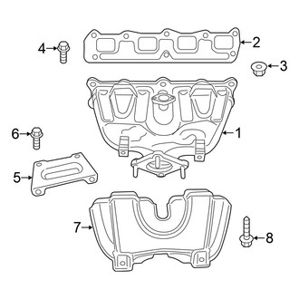 Chrysler OE - Exhaust System - Exhaust Manifold (With PZEV)