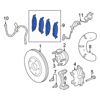 Chrysler OE - Front Disc Brake Pad Set