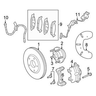 Chrysler OE - Front Suspension - Brake Components
