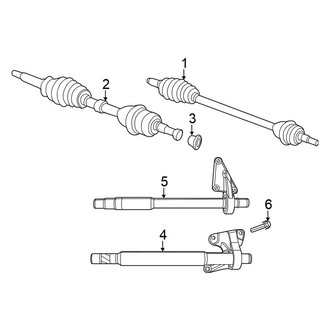 Chrysler OE - Front Suspension - Drive Axles