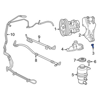 Chrysler OE - Front Suspension Shock Absorber Bolt