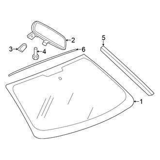 Chrysler OE - Windshield - Glass (Limited / S / Touring Convertible)