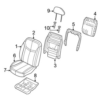 Chrysler OE - Seats & Tracks - Front Seat Components (Sedan)