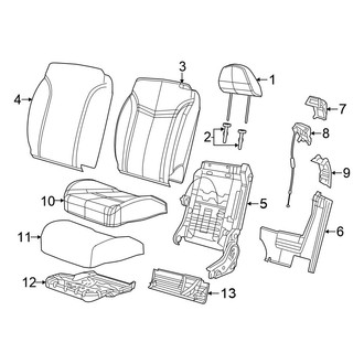 Chrysler OE - Seats & Tracks - Front Seat Components (Convertible)