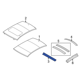 Chrysler OE - Front Roof Header Panel