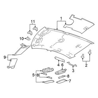 Chrysler OE - Roof - Interior Trim (Sedan)