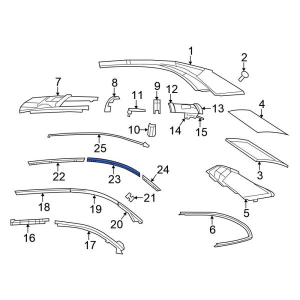 Convertible Top Seal Clip