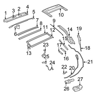 Chrysler OE - Retractable Top - Motor & Components (Limited / S / Touring Convertible)