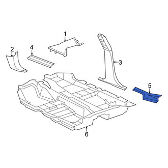 Chrysler OE - Rear Left Door Sill Plate