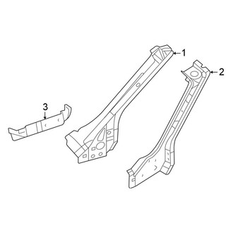 Chrysler OE - Pillars, Rocker & Floor - Hinge Pillar (Convertible)