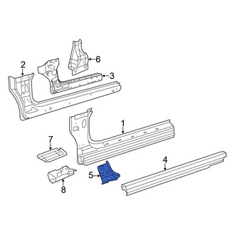 Chrysler OE - Left Rocker Panel Reinforcement