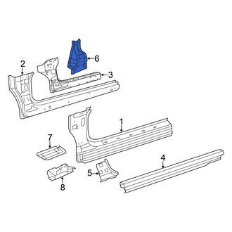 Chrysler OE - Left Rocker Panel Reinforcement