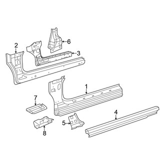 Chrysler OE - Pillars, Rocker & Floor - Rocker (Convertible)