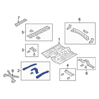 Chrysler OE - Floor Side Rail
