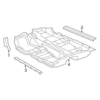 Chrysler OE - Pillars, Rocker & Floor - Interior Trim (Convertible)