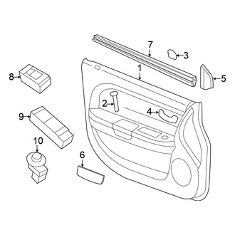 Chrysler OE - Front Door - Interior Trim (Sedan)