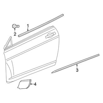 Chrysler OE - Door - Exterior Trim (Limited / S / Touring Convertible)