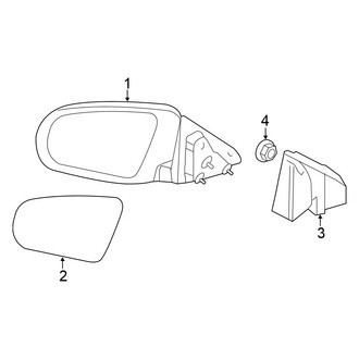 Chrysler OE - Door - Outside Mirrors (Limited / S / Touring Convertible)