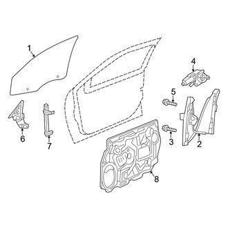 Chrysler OE - Door - Glass & Hardware (Convertible)