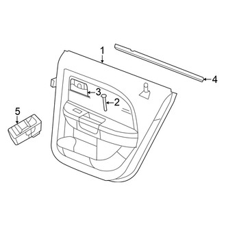 Chrysler OE - Rear Door - Interior Trim (Sedan)