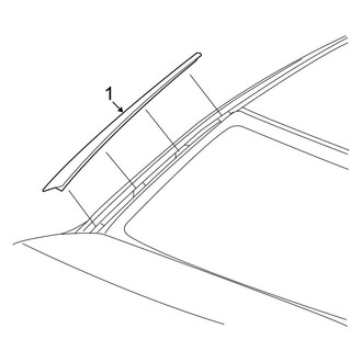 Chrysler OE - Back Glass - Reveal Moldings (Sedan)