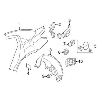 Chrysler OE - Quarter Panel & Components (Sedan)