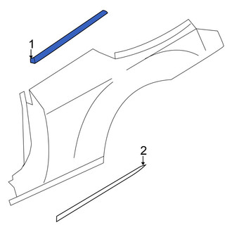 Chrysler OE - Rear Left Outer Quarter Panel Molding