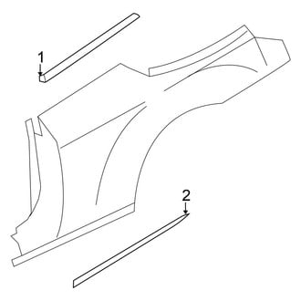 Chrysler OE - Quarter Panel - Exterior Trim (Limited / S / Touring Convertible)