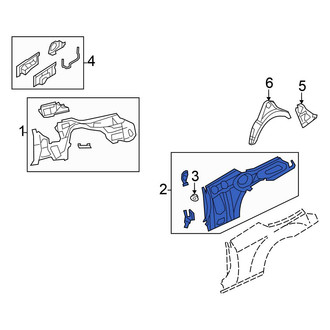 Chrysler OE - Right Quarter Panel Reinforcement