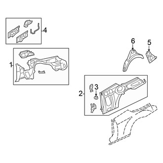 Chrysler OE - Quarter Panel - Inner Structure (Convertible)