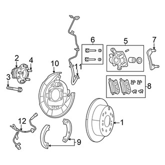 Chrysler OE - Rear Suspension - Brake Components