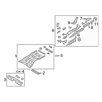 Chrysler OE - Rear Body & Floor - Floor & Rails (Sedan)