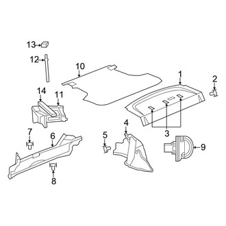 Chrysler OE - Rear Body & Floor - Interior Trim (Sedan)