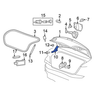 Chrysler OE - Rear Left Deck Lid Hinge