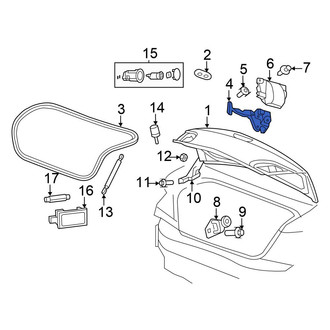 Chrysler OE - Rear Deck Lid Latch