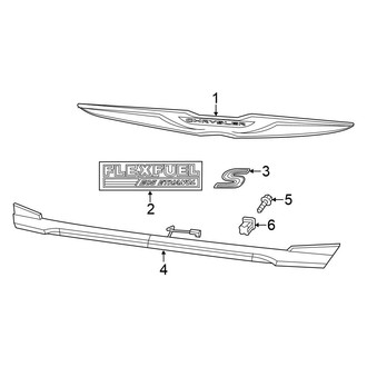 Chrysler OE - Trunk Lid - Exterior Trim (Sedan)