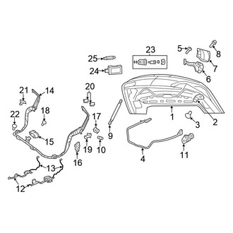 Chrysler OE - Trunk Lid - Lid & Components (Convertible)