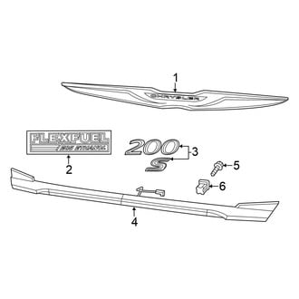 Chrysler OE - Trunk Lid - Exterior Trim (Limited / S / Touring Convertible)